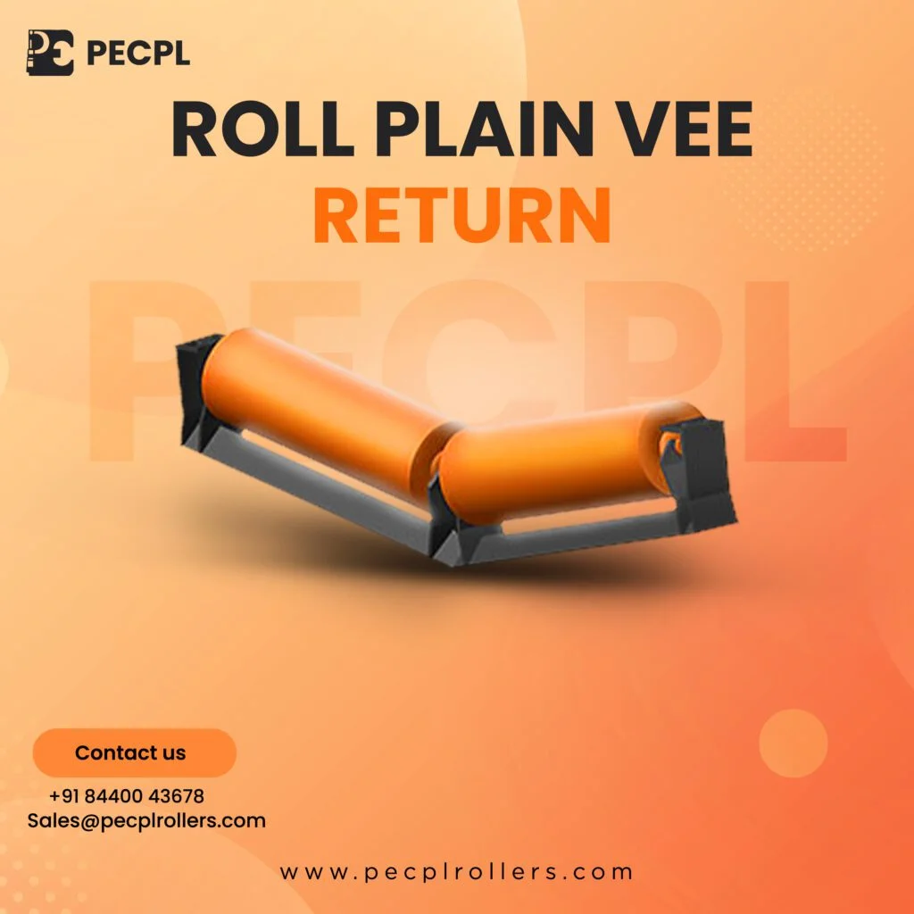 PECPL Rollers & Conveyors Roll Plain Vee Return